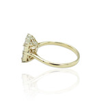 14K Yellow Gold Diamond Ring // Ring Size: 7 // New