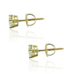 Fine Jewelry // 18K Yellow Gold Diamond Stud Earrings I // New