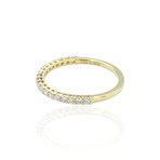 18K Yellow Gold Diamond Ring // Ring Size: 7 // New