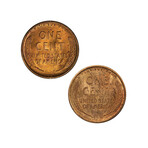 1909-S & 1909-S VDB Lincoln Wheat Cents // 2 Coin Set // PCGS Certified MS63 RB