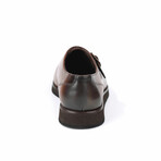 Monk Croc Embossed Dress Shoes // Brown (Euro: 39)