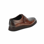 Monk Croc Embossed Dress Shoes // Brown (Euro: 44)