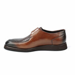 Monk Croc Embossed Dress Shoes // Brown (Euro: 41)