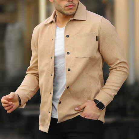 Single Pocket Shirt // Beige (S)