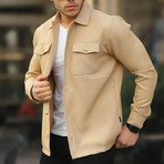 Double Pocket Shirt // Beige (S)