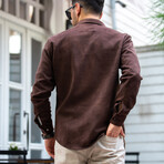 Sueded Shirt // Dark Brown (S)