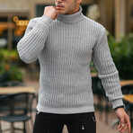 Nopenli Roving Knitted Sweater // Light Gray (S)