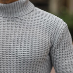 Nopenli Roving Knitted Sweater // Light Gray (S)