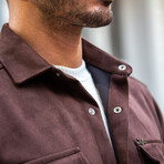 Sueded Shirt // Dark Brown (S)