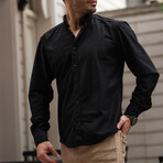 Velvet Shirt // Black (L)