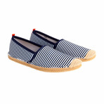 Men's Beachcomber Espadrille // Navy + White Stripe (US: 11)