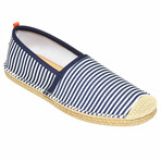 Men's Beachcomber Espadrille // Navy + White Stripe (US: 11)