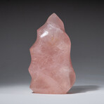 Genuine Polished Rose Quartz Flame // 421g