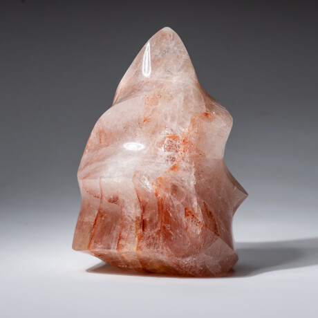 Genuine Polished Strawberry Quartz Flame // 508g