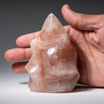 Genuine Polished Strawberry Quartz Flame // 508g