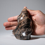Genuine Polished Black Moonstone Flame // 600g
