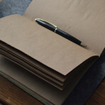 Genuine Leather Notebook // Camel