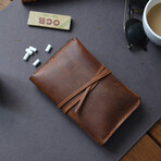 Genuine Leather Tobacco Pouch // Cinnamon