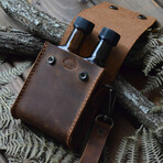 Genuine Leather Oilcan Case // Cinnamon