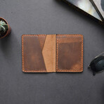 Men's Genuine Leather Wallet // Camel