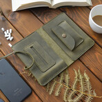 Genuine Leather Tobacco Pouch // Green