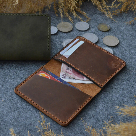 Men's Genuine Leather Wallet // Cinnamon