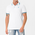 Antoninus Contrast Trim Polo Shirt // White (S)