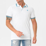 Antoninus Contrast Trim Polo Shirt // White (S)