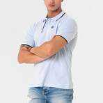 Antoninus Contrast Trim Polo Shirt // Baby Blue (S)