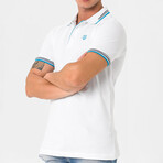 Antoninus Contrast Trim Polo Shirt // White (S)