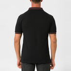 Herman Zip-Up Polo Shirt // Black (S)