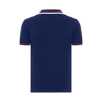 Antoninus Contrast Trim Polo Shirt // Navy (S)