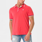 Antoninus Contrast Trim Polo Shirt // Pink (S)
