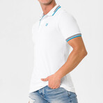 Antoninus Contrast Trim Polo Shirt // White (S)