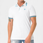 Antoninus Contrast Trim Polo Shirt // White (S)