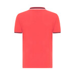 Antoninus Contrast Trim Polo Shirt // Pink (S)