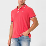 Antoninus Contrast Trim Polo Shirt // Pink (S)