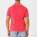 Antoninus Contrast Trim Polo Shirt // Pink (S)