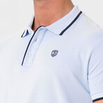 Antoninus Contrast Trim Polo Shirt // Baby Blue (S)