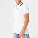 Kamari Contrast Trim Polo Shirt // White (S)