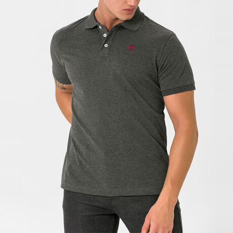 Grega Polo Shirt // Anthracite Melange (S)