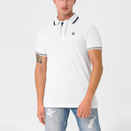Kamari Contrast Trim Polo Shirt // White (S)
