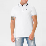 Kamari Contrast Trim Polo Shirt // White (S)