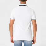 Kamari Contrast Trim Polo Shirt // White (S)