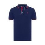 Kamari Contrast Trim Polo Shirt // Navy (S)