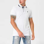 Kamari Contrast Trim Polo Shirt // White (S)