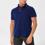 Kamari Contrast Trim Polo Shirt // Navy (S)