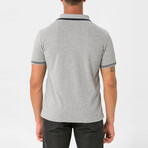 Kamari Contrast Trim Polo Shirt // Grey Melange (S)