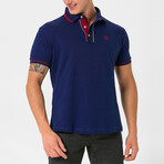 Kamari Contrast Trim Polo Shirt // Navy (S)