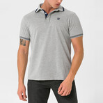 Kamari Contrast Trim Polo Shirt // Grey Melange (S)